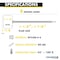 Kable Kontrol Write On Zip Tie Tags, 6in L, 1-7/8in x 1-1/8in Flag Size, 100Pcs, Yellow, 100PK CTWO-WF-6-40-YW - alternate 5
