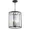Jonathan Y Bevin 12" Metal/Crystal LED Pendant, Oil Rubbed Bronze JYL9055A - alternate 6