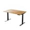 Homeroots 60" Adjustable Brown and Black Stainless Steel Computer Desk 397745 - alternate 2