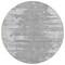 Homeroots 8' Silver Gray And Ivory Round Abstract Washable Indoor Outdoor Area Rug 582442 - alternate 4
