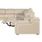 Homeroots Beige Italian Leather Power Reclining Curved Five Piece Corner Sectional 544975 - alternate 7