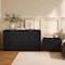 Manhattan Comfort Grace 60" Dresser in Black, 6-Drawer DR009-GBK - alternate 4