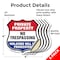 Signmission Private Property Shield Sign No Trespass, 4 inch X 4 inch, Vinyl Decal, 5PK SHI-D-5PACK-4-453 - alternate 2