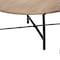 Homeroots Set of Two Brown and Black Solid Wood and Iron Round Nested Coffee Tables, 2PK 376282 - alternate 4