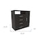 Homeroots 36" Black Four Drawer Dresser 534941 - alternate 4