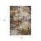 Homeroots 10' X 14' Brown And Beige Abstract Washable Indoor Outdoor Area Rug 630620 - alternate 3