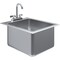 Amgood Stainless Steel 1 Compartment Drop-In Sink. Bowl 14 in. x 16 in. x 10 in. With Faucet SINK DIS S1C-141610-F-Z - alternate 1