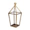 Homeroots 24" Gold Geometric Metal Tabletop Lantern Candle Holder 634819 - alternate 5