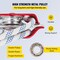 Vevor Twin Sheave Block and 1/2Inch Braid Ropeand Tackle 7700LBS Pulley 100Ft SHLSJ1071352 - alternate 2