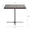 Flash Furniture Bennett 36 in Square Solid Wood Indoor Tabletop in Dark Brown with 30 in x 30 in Dining Height GSF-SQ36-DKBRN-T3030S-GG - alternate 7