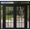 Vdomdoors Front Exterior Prehung Metal-Plastic Double Doors Clear Glass / MANUX 8355 Matte Black / Office Com MANUX8355DEXD-BLK-W12+72+12xH80+16-RH-I - alternate 1