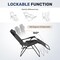 Simple Deluxe 2 Set Zero Gravity Chairs Patio Portable Reclining Folding Lounge Chair Beach Camping Chairs with P 3A88LGCHARZEROGRAVITYBLKX2 - alternate 4