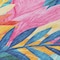 Homeroots 8' Sky Blue And Pink Round Floral Washable Indoor Outdoor Area Rug 611128 - alternate 3