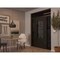 Vdomdoors Aluminum Door Iron 0101 Black Entry Steel Metal Classic Painted 60 x 96 (12+36+12 x 80+16)-Left Ins IRON0101EXD-BLK-W12+36+12xH80+16-LH-I - alternate 3
