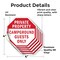 Signmission Private Property Campground Guests, 4 inch X 4 inch, Vinyl Decal, 5PK OC-D-5PACK-4-31 - alternate 4