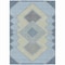Homeroots 3' X 5' Denim Blue Gray And Brown Geometric Washable Indoor Outdoor Area Rug 631903 - alternate 6