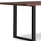 Homeroots 72" Walnut and Black Wood and Iron Frame Base Dining Table 640725 - alternate 3