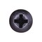 Auveco #10 x 1in Phillips Oval Head Tapping Screw - Black Oxide, 100PK 11088 - alternate 2
