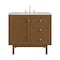 James Martin Vanities Laurent 36" Single Vanity, Honey Oak w/ 3 CM Lime Delight Silestone Top 545-V36-HNO-3LDL - alternate 1