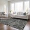 Homeroots 3' X 5' Black And Ivory Abstract Washable Indoor Outdoor Area Rug 598950 - alternate 5