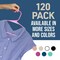 Lifemaster Heavy-Duty Plastic Hangers, Non-Slip, Space-Saving, Holds 5 lbs, Pink, 120PK LMPLCPIK120 - alternate 2