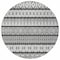 Homeroots 8' Gray Charcoal And Silver Round Quatrefoil Washable Indoor Outdoor Area Rug 583224 - alternate 4