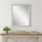 Homeroots 34" White Distressed Wood Framed Accent Mirror 632850 - alternate 3