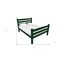 Homeroots Dark Green Solid Wood Twin Bed Frame 546938 - alternate 5