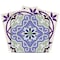 Homeroots 6" X 6" Vintage Purple And Taupe Mosaic Peel And Stick Removable Tiles 390880 - alternate 1