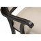 Leisuremod Madera High Back Leather Dining Chair, Wood-Look Aluminum Base MCAWNC-18PW - alternate 6