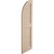 Ekena Millwork Rough Sawn 2 Equal Louver w/Quarter Round Arch Top Faux Wood Shutters, 18W x 78H 60 Low Side, PR SHULVQ18X78RSPR - alternate 5