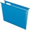 Pendaflex SureHook 1/5 Tab Cut Letter Recycled Hanging Folder - 8 1/2in x 11in - Blue - Acid-free, 20PK 615215BLU - alternate 1