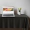 Smarty Had A Party 54 x 108 Black Rectangular Disposable Plastic Tablecloths 96 Tablecloths, 96PK 813270-BK-CASE - alternate 1