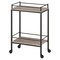 Homeroots Gray and Black Steel Rolling Bar Cart 530447 - alternate 4