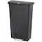 Rubbermaid Commercial Slim Jim Step-On 18 gal Rectangular Slim-Profile Plastic Can, Black, Foot Pedal, Plastic, 13 in 1883613 - alternate 1
