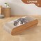 Simple Deluxe Cat Scratcher, Cardboard Lounge Bed, Bone Shape Design, Recyclable Corrugated Scratching Pad, Stabl PTFURNSCRATPADBONE02WOOD - alternate 3