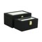 Homeroots 10" Black Solid Wood Box 489364 - alternate 3