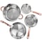 Gibson Home Ansonville 8 Piece Stainless Steel Cookware Set with Rose Gold Handles 127751.08 - alternate 6