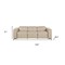 Homeroots 104" Beige Top Grain Leather Reclining Metal USB Sofa 720434 - alternate 3