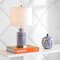 Jonathan Y Diana 23.5" Ginger Jar Ceramic/Metal LED Table Lamp, Blue/White JYL3050A - alternate 3