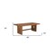 Homeroots 86" Brown Wood Trestle Base Dining Table 565242 - alternate 5