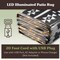 Pure Garden Outdoor Patio Rug w/ LED Lights 8x10 Outdoor Rug Plastic Straw Patio Mat Outdoor Waterproof Carpet 50-LG1490 - alternate 5