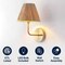 Jonathan Y Malaya 8" 1-Light Bohemian Coastal Metal Pleated Paper Shade LED Vanity Light, Beige/Brass Gold JYL1614A - alternate 8