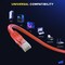 Maximm Cat6 Ethernet Cable 15ft 10Gbps 550MHz UTP, 50PK, Orange, 50PK CAT6CCA-15OR-50PK - alternate 4