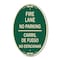 Signmission Fire Lane No Parking - Carril De Fuege No Est, 12 In X 18 In Architectural, Heavy Gauge Aluminum A-OV-G-1218-23981 - alternate 1