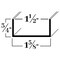 Brunner Aluminum U Channel 3/4" x 1-5/8" x 1/16", Fits 1-1/2", 6063-T5 (C21226), 12 Foot Satin Anodized C21226 S12 - alternate 2