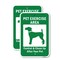 Signmission Pet Exercise Area Control & Clean Up After Your Pe Aluminum, 18" x 24", A-1824-24892 A-1824-24892 - alternate 1