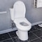 Anzzi Rev 12in 2pc 1.28 GPF Siphon Round Ceramic Toilet, White Electric Bidet Seat, ADA height Included TL-AZ071-EB106U - alternate 4