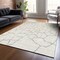 Homeroots 3' X 5' Ivory And Beige Abstract Washable Indoor Outdoor Area Rug 601134 - alternate 6