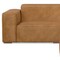 Homeroots 122" Sienna Leather Sofa With Ottoman With Brown Legs 641056 - alternate 2